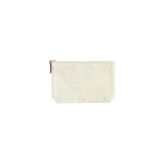Heavy Cotton Zipper Pouch 8"x5"