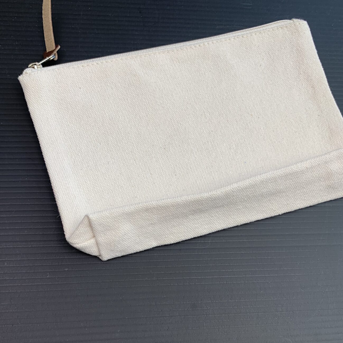 Heavy Cotton Zipper Pouch 8"x5" - Image 2