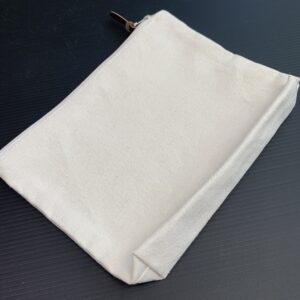 Heavy Cotton Zipper Pouch 9.5" X 7.5" - Image 2