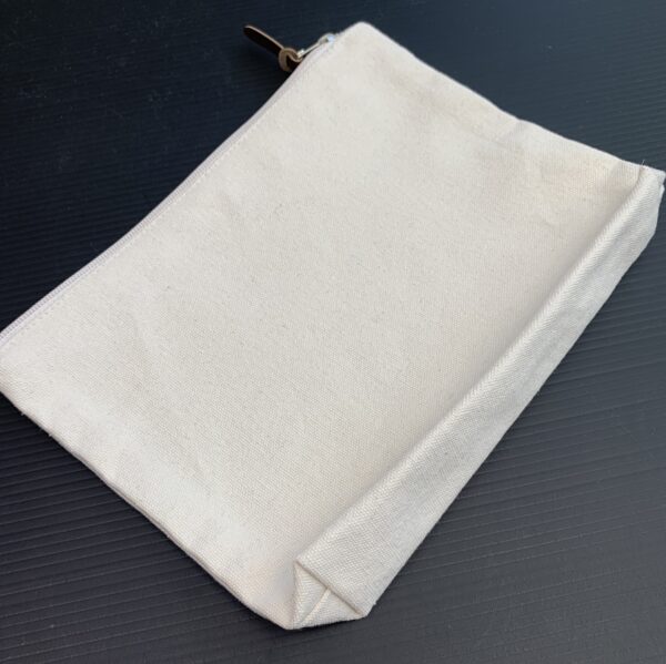 Heavy Cotton Zipper Pouch 9.5" X 7.5"