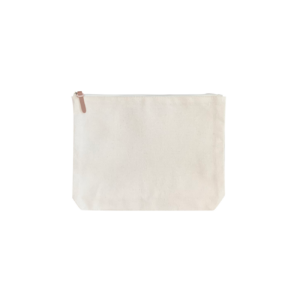 Heavy Cotton Zipper Pouch 11.5" X 9"