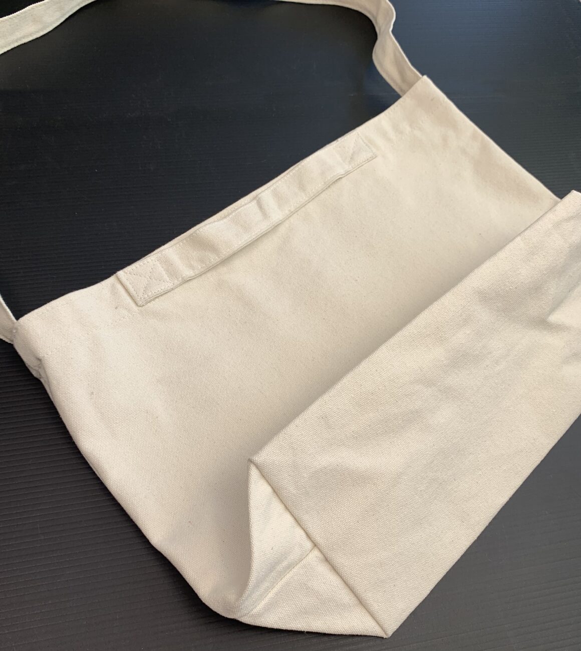 Heavy Cotton Crossbody Bag  17.75" X 12” - Image 3