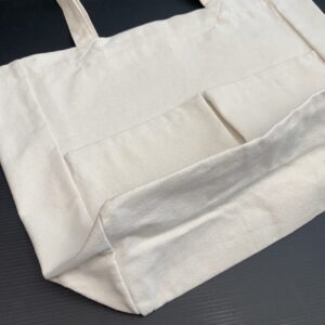 Heavy Cotton Front Double Pocket Traveler Bag 21.5” X 14" - Image 5