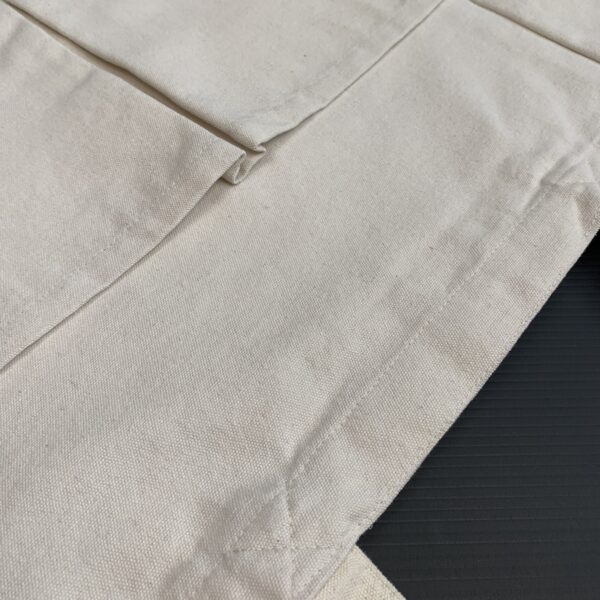 Heavy Cotton Front Double Pocket Traveler Bag 21.5” X 14"