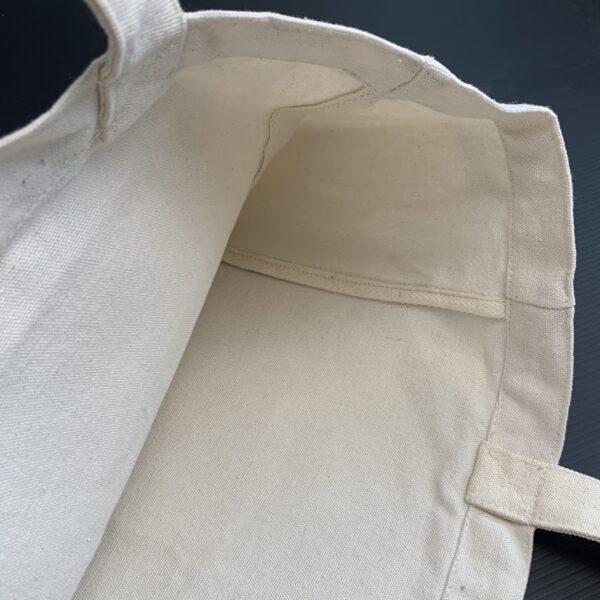 Heavy Cotton Front Double Pocket Traveler Bag 21.5” X 14"