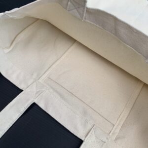 6 Color Peach-Soft touch Cotton Dual-Strap Tote  w/ Front Pockets 19.5"wX15.5”h - Image 7