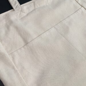 6 Color Peach-Soft touch Cotton Dual-Strap Tote  w/ Front Pockets 19.5"wX15.5”h - Image 8