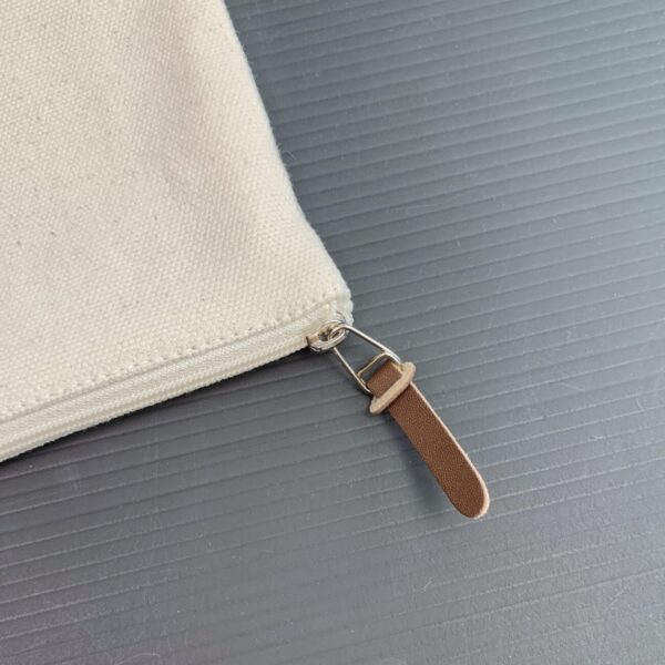 6 Color Peach Soft-Touch Cotton Zipper Pouch 11"x8"