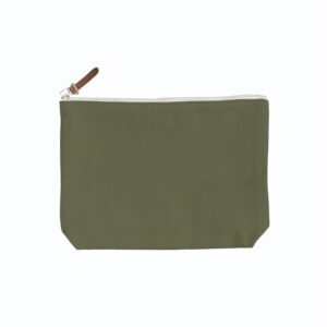 6 Color Peach Soft-Touch Cotton Zipper Pouch 9"X7" - Image 5