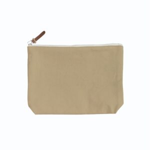 6 Color Peach Soft-Touch Cotton Zipper Pouch 9"X7" - Image 7