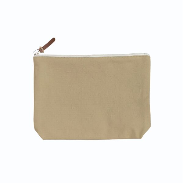 6 Color Peach Soft-Touch Cotton Zipper Pouch 9"X7"