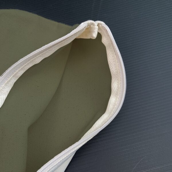 6 Color Peach Soft-Touch Cotton Zipper Pouch 11"x8"