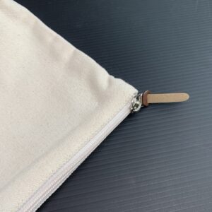 6 Color Peach Soft-Touch Cotton Zipper Pouch 11"x8" - Image 9