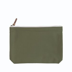 6 Color Peach Soft-Touch Cotton Zipper Pouch 11"x8" - Image 5