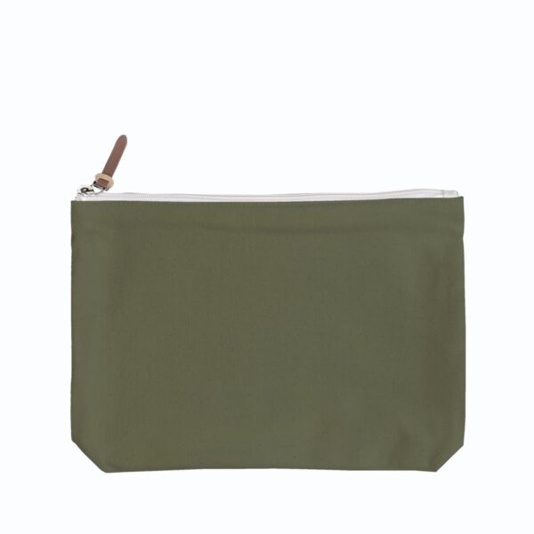 6 Color Peach Soft-Touch Cotton Zipper Pouch 11"x8"