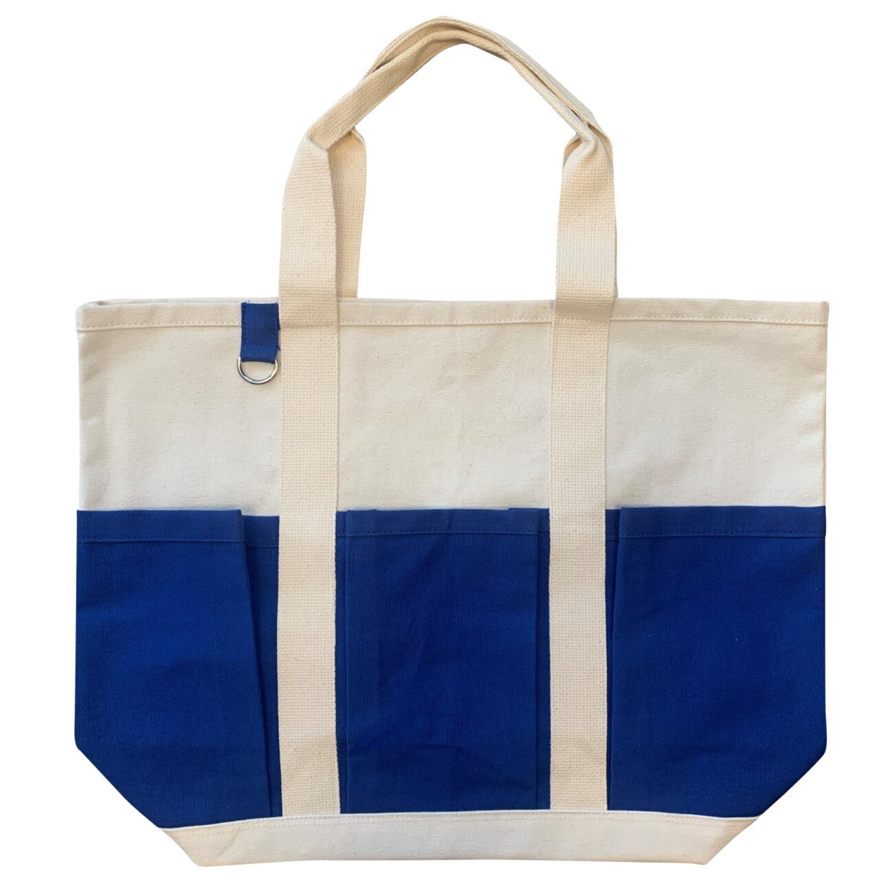 Heavy Cotton Shoulder Triple Front Pocket Bag 20”x14.25" - Image 1